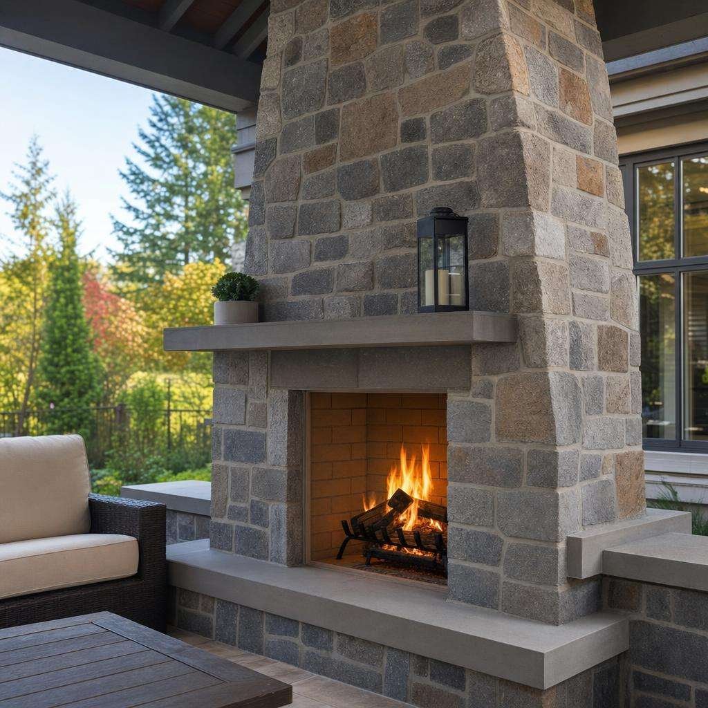 M&M STONEHENGE Construction repairs, rebuilds, and restores cracked fireplaces and aging chimneys to improve safety, function, and curb