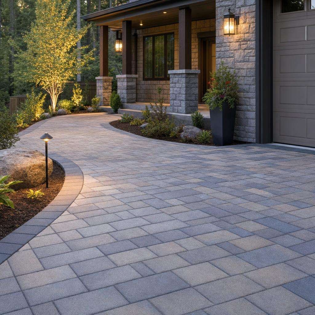 M&M STONEHENGE Construction installs planned paver driveways, walkways, and patios that improve curb appeal, create safer daily access,